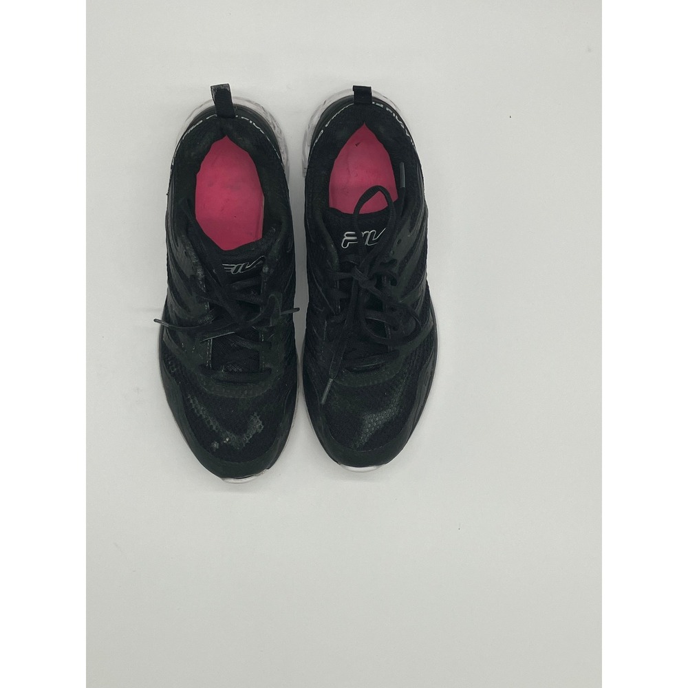 Fila Black Sneakers Womens Sz 9.5 Low Top Athletic Running Walking Shoes Mesh